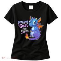 Cute Dragons Are A Girl's Best Friend Women's T-Shirt thumb 0