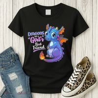 Cute Dragons Are A Girl's Best Friend Women's T-Shirt thumb 3