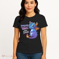 Cute Dragons Are A Girl's Best Friend Women's T-Shirt thumb 4