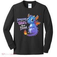 Cute Dragons Are A Girl's Best Friend Kids Long Sleeve Shirt thumb 0