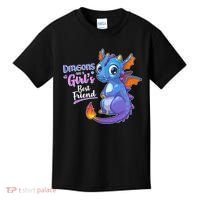 Cute Dragons Are A Girl's Best Friend Kids T-Shirt thumb 0