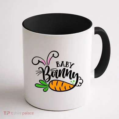 Cute Easter Baby Bunny Coffee Mug back
