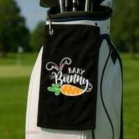 Cute Easter Baby Bunny Golf Towel thumb 2