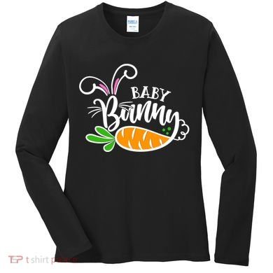 Cute Easter Baby Bunny Women's Long Sleeve Shirt
