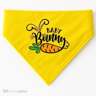 Cute Easter Baby Bunny USA-Made Doggie Bandana
