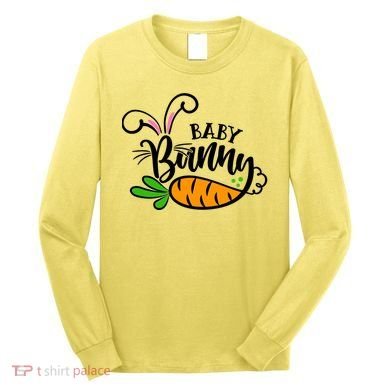 Cute Easter Baby Bunny Long Sleeve Shirt