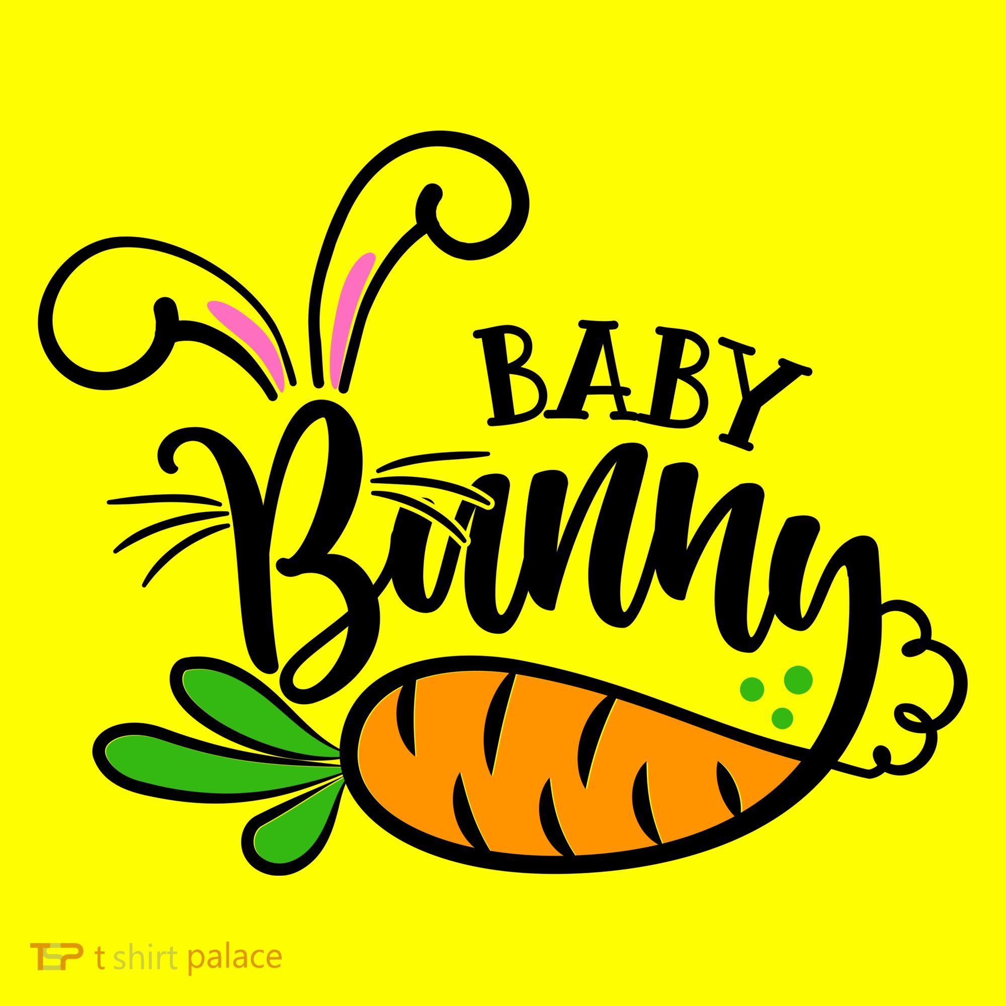 Cute Easter Baby Bunny Button