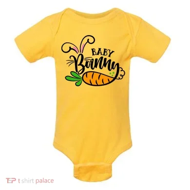 Cute Easter Baby Bunny Baby Bodysuit