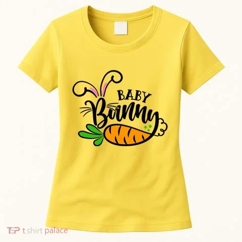 Cute Easter Baby Bunny Women's T-Shirt in the selected color