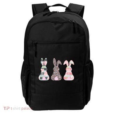 Cute Easter Bunnies Rose Stripe Leopard Patterns Backpack