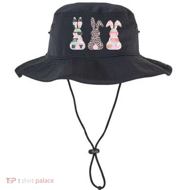 Cute Easter Bunnies Rose Stripe Leopard Patterns Bucket Hat