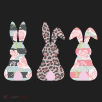 Cute Easter Bunnies Rose Stripe Leopard Patterns Beanie thumb 2