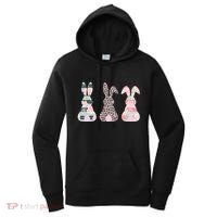 Cute Easter Bunnies Rose Stripe Leopard Patterns Women's Hoodie thumb 0