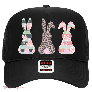 Cute Easter Bunnies Rose Stripe Leopard Patterns Hat