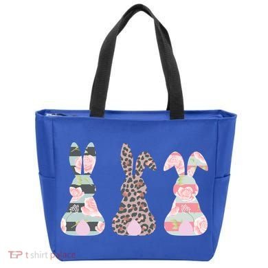 Cute Easter Bunnies Rose Stripe Leopard Patterns Bag