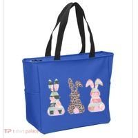 Cute Easter Bunnies Rose Stripe Leopard Patterns Bag thumb 2
