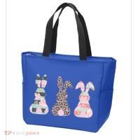 Cute Easter Bunnies Rose Stripe Leopard Patterns Bag thumb 3
