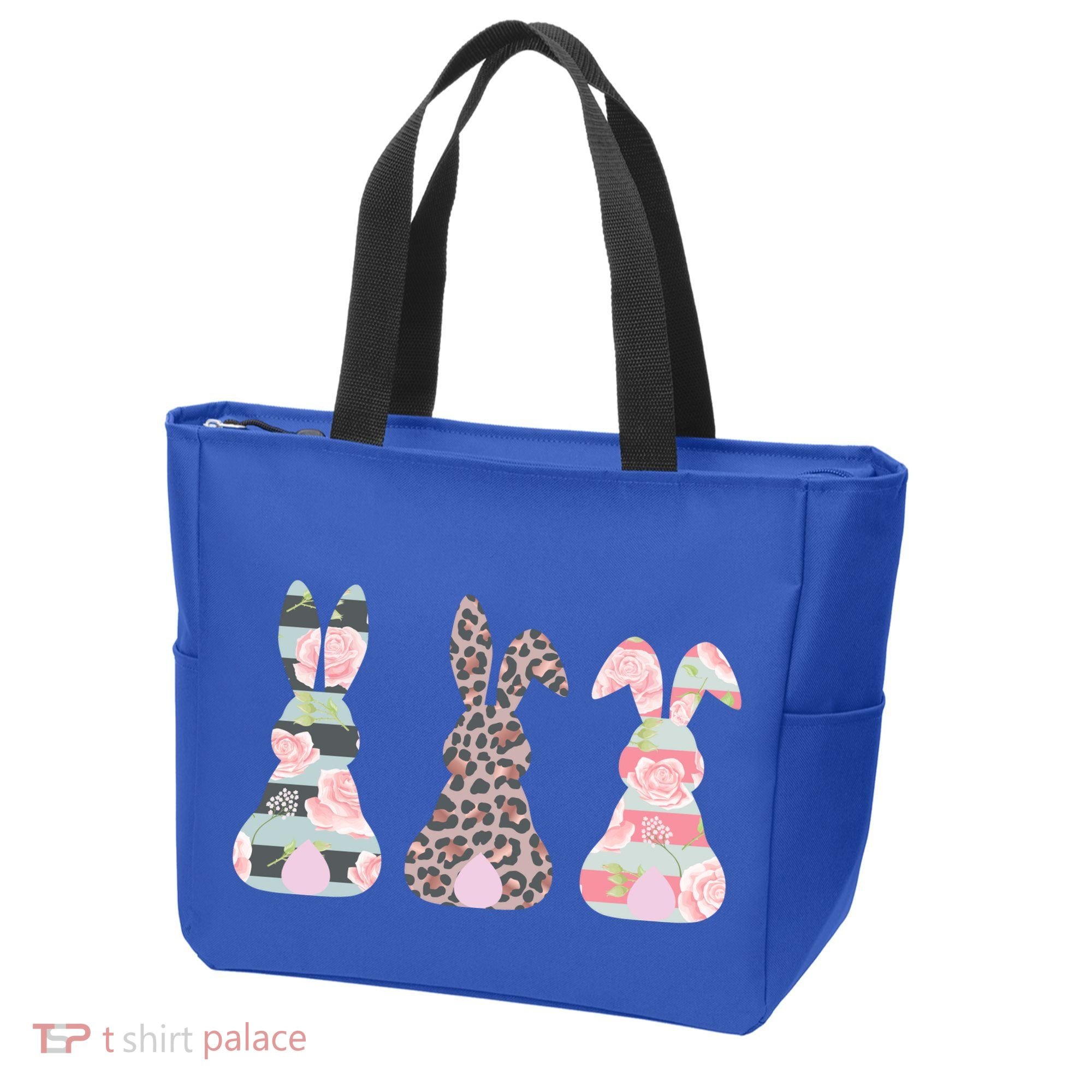 Cute Easter Bunnies Rose Stripe Leopard Patterns Bag