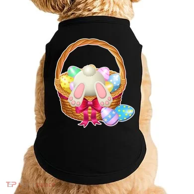 Cute Easter Bunny Basket Doggie Tank