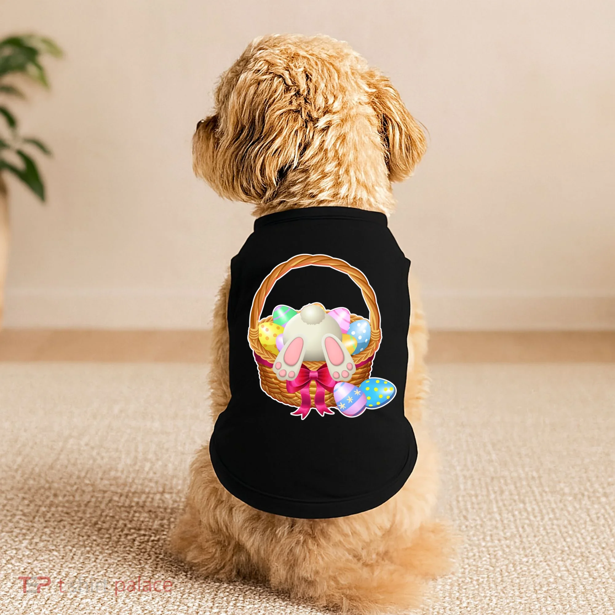 Cute Easter Bunny Basket Doggie Tank