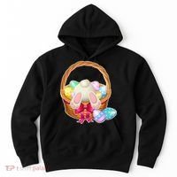 Cute Easter Bunny Basket Hoodie thumb 0