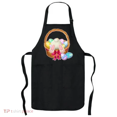 Cute Easter Bunny Basket Apron