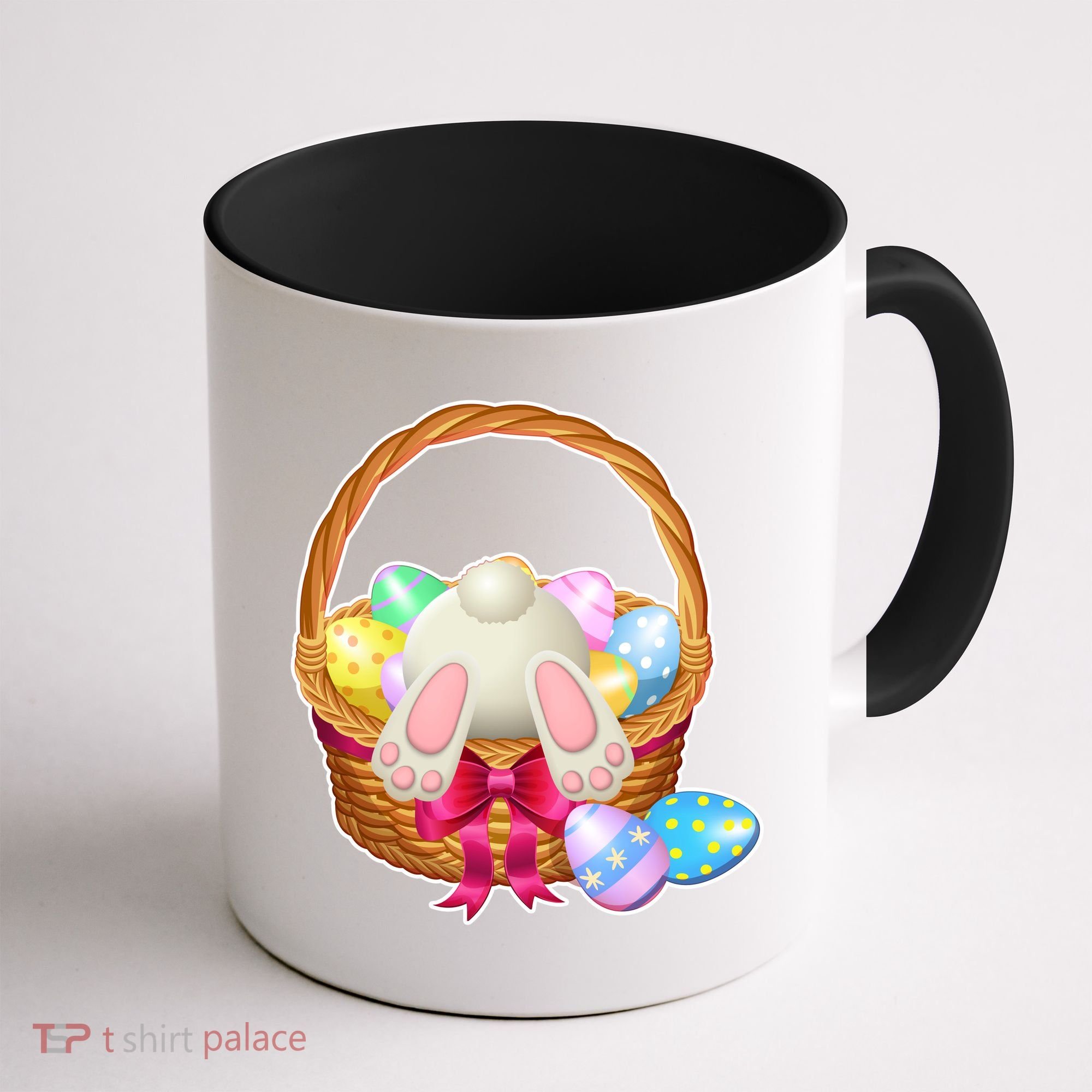 Cute Easter Bunny Basket Coffee Mug
