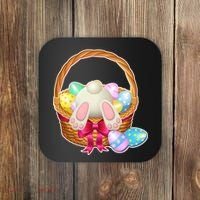 Cute Easter Bunny Basket Coaster thumb 0