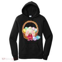 Cute Easter Bunny Basket Women's Hoodie thumb 0