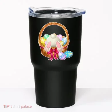 Cute Easter Bunny Basket Tumbler