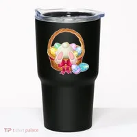 Cute Easter Bunny Basket Tumbler thumb 0