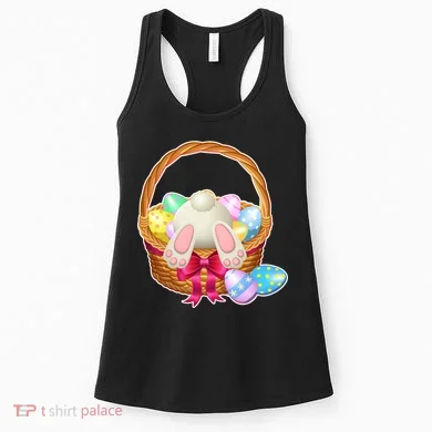 Cute Easter Bunny Basket Women's Tank Top