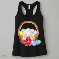Cute Easter Bunny Basket Women's Tank Top thumb 3