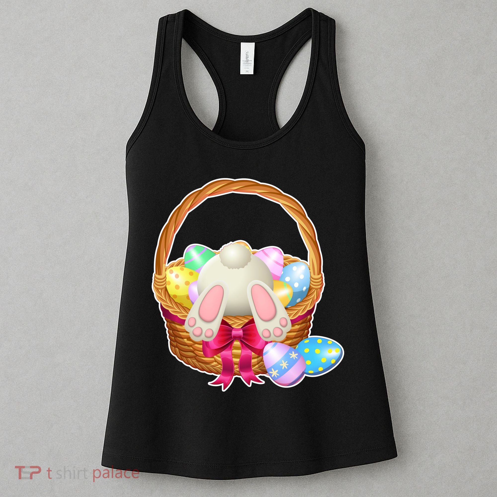 Cute Easter Bunny Basket Women's Tank Top
