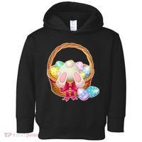 Cute Easter Bunny Basket Toddler Hoodie thumb 0