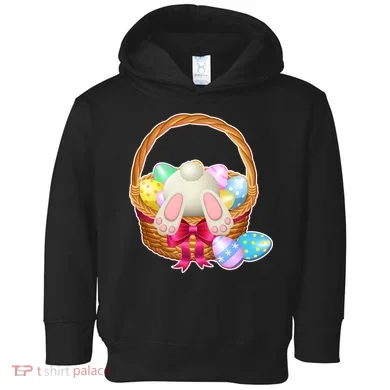 Cute Easter Bunny Basket Toddler Hoodie