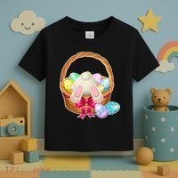 Cute Easter Bunny Basket Toddler T-Shirt thumb 3