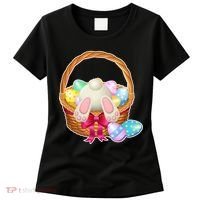 Cute Easter Bunny Basket Women's T-Shirt thumb 0
