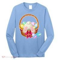 Cute Easter Bunny Basket Long Sleeve Shirt thumb 0