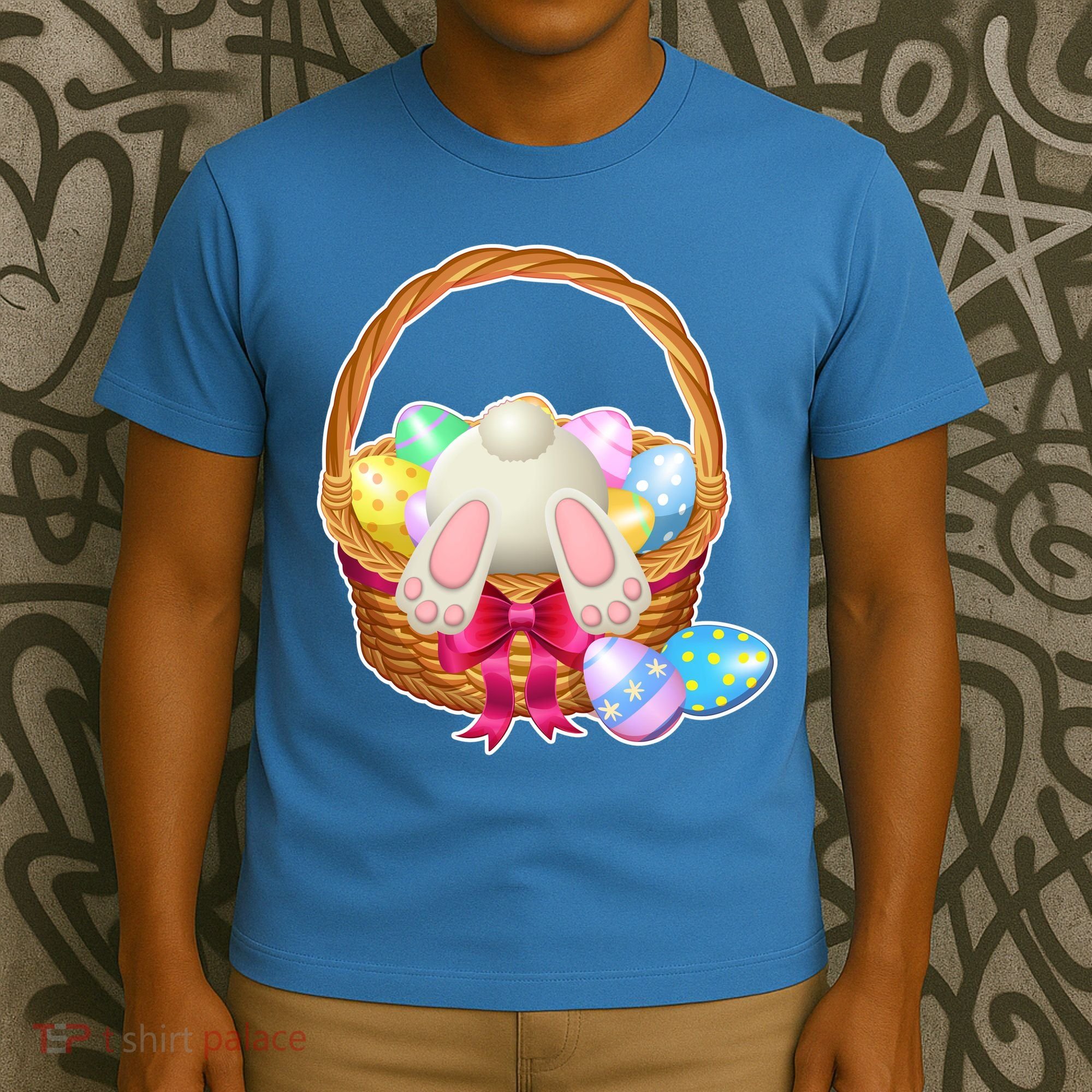 Cute Easter Bunny Basket T-Shirt