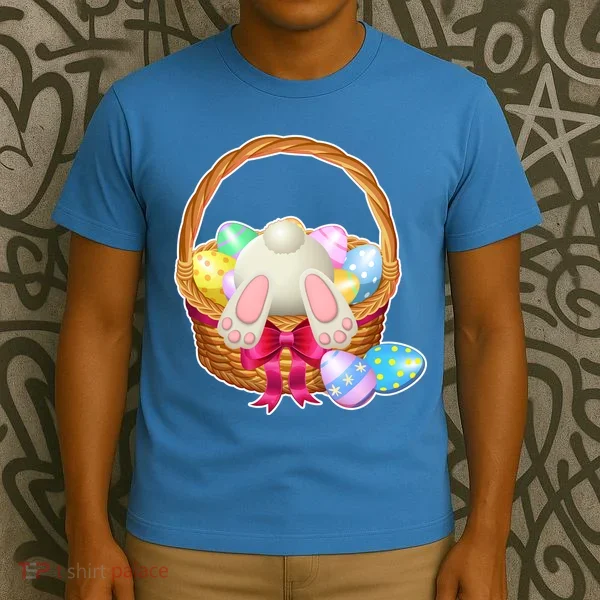 Cute Easter Bunny Basket T-Shirt