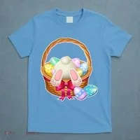 Cute Easter Bunny Basket T-Shirt thumb 4