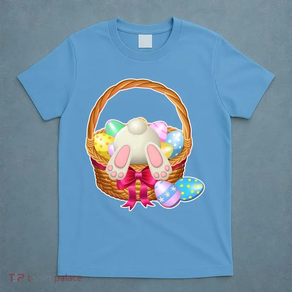 Cute Easter Bunny Basket T-Shirt
