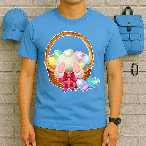 Cute Easter Bunny Basket T-Shirt