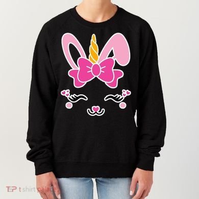 Cute Easter Bunny Unicorn Magical Women's Sweatshirt