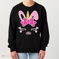 Cute Easter Bunny Unicorn Magical Women's Sweatshirt thumb 0