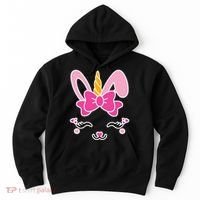 Cute Easter Bunny Unicorn Magical Hoodie thumb 0