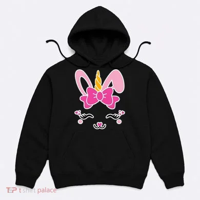 Cute Easter Bunny Unicorn Magical Hoodie