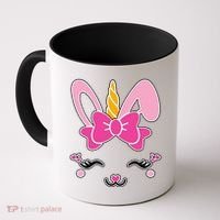 Cute Easter Bunny Unicorn Magical Coffee Mug thumb 0