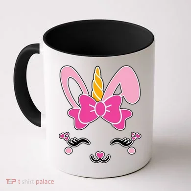 Cute Easter Bunny Unicorn Magical Coffee Mug